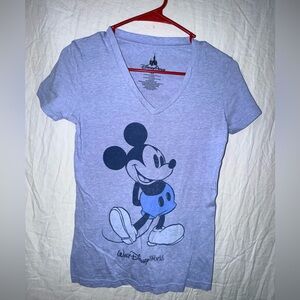 Disney Mickey Mouse Blue V-Neck Tee